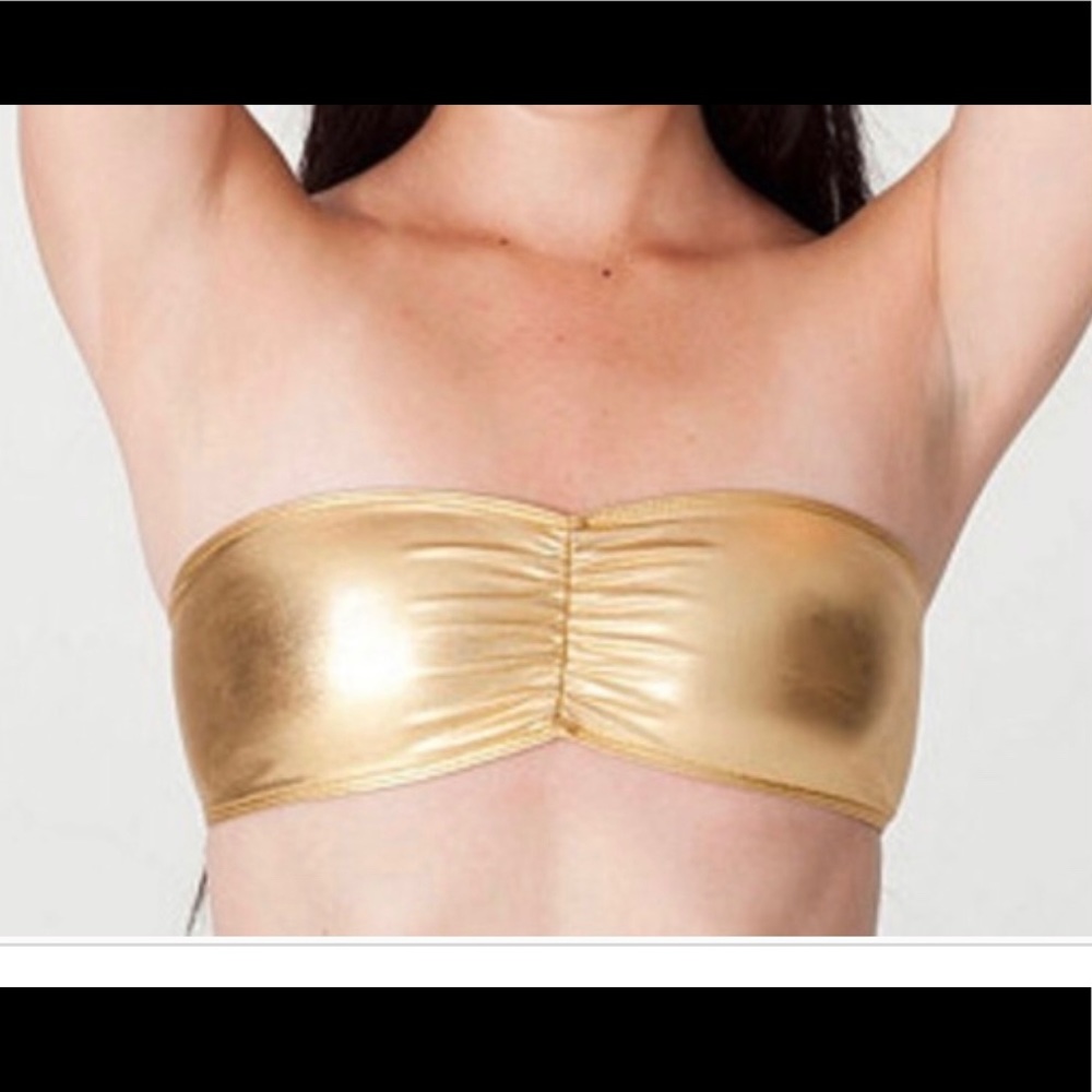 Gold American‎ apparel bandeau